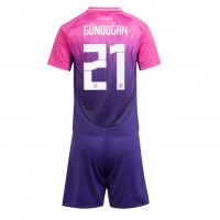 Nemecko Ilkay Gundogan #21 Vonkajší Detský futbalový dres ME 2024 Krátky Rukáv (+ trenírky)